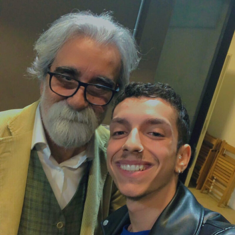 Josuè-e-maestro-Vessicchio Josuè Previti con il maestro Vessicchio